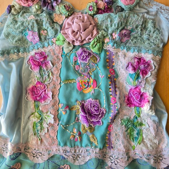 1920s Tunic Blouse | Roselani Jasmin | Size Medium - Picture 6 of 13